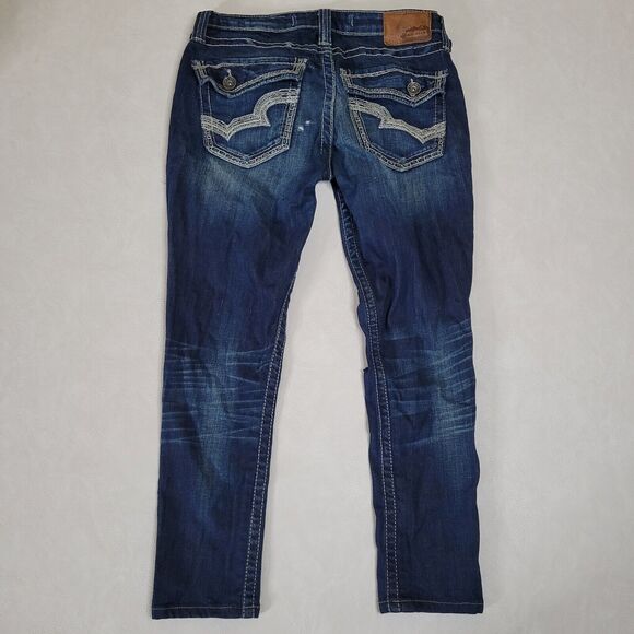 Big Star Casey K Slim Boot Low Rise Womens 28XL 32X25 Blue Jeans Bootcut Ankle - Picture 10 of 15